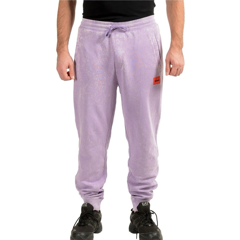 Hugo Boss Men's Purple Logo Print Track Sweat Pants Size XXL